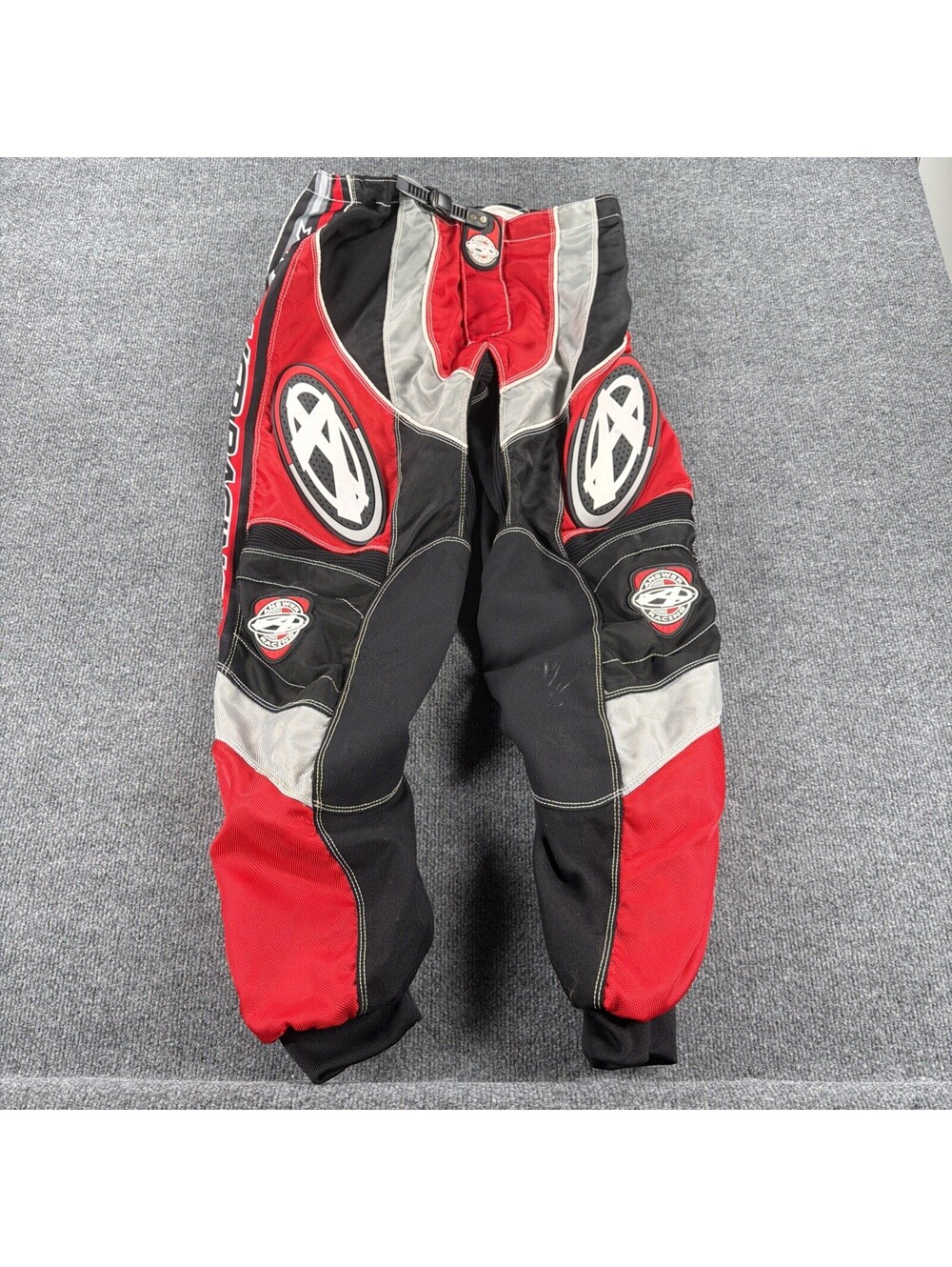 Answer Pants Mens 36 Black Red Team 2 Motocross Padded Adjustable Waist Racing